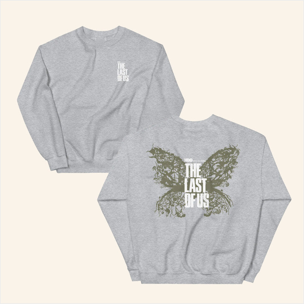 HBO Merch The Last Of Us Moth Sweatshirt Unique Birthday Gift For Wife Gifts For Best Friend-1