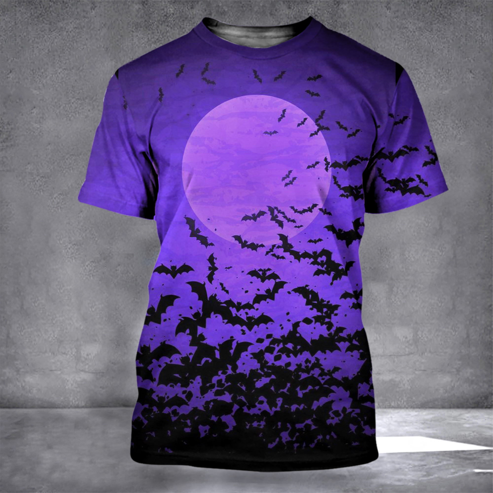 Halloween Bats And Moon Shirt Happy Halloween 3D T-Shirt Gifts For Cousin-1