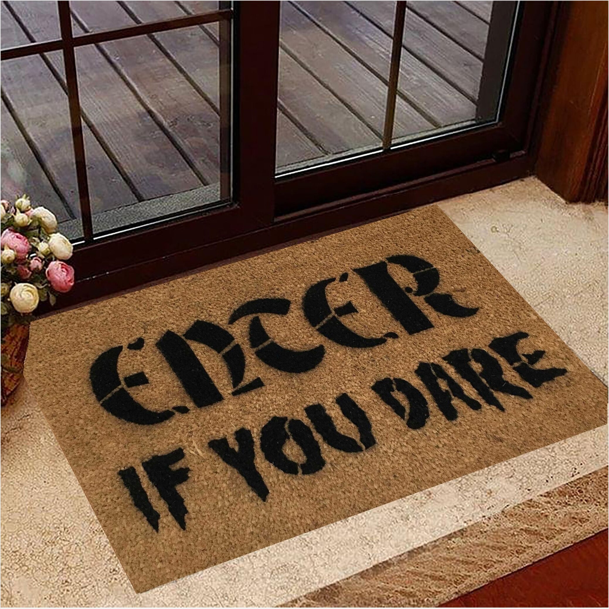 Halloween Doormat Enter If You Dare Floor Mat Halloween Merchandise Gifts For Best Friend-1