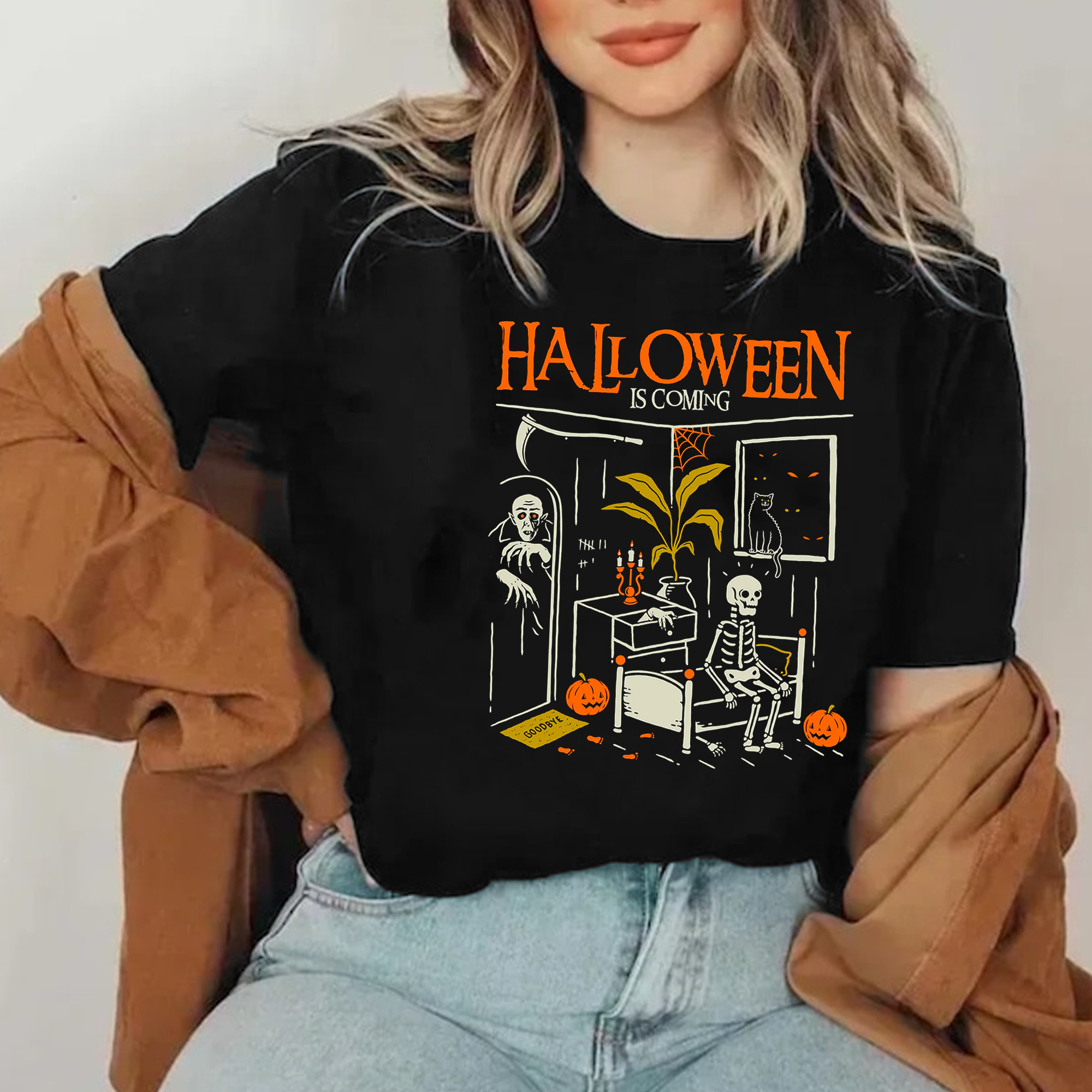 Halloween Is Coming T-Shirt Halloween Horror Nights Shirts Gifts For 2025-1