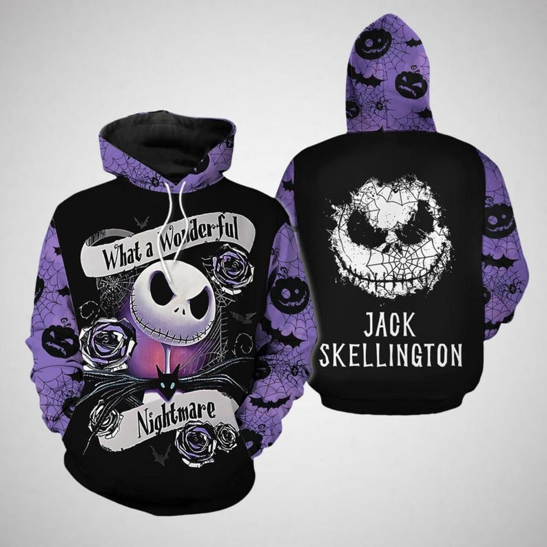 Halloween Jack Skellington 3D-hoodie-1