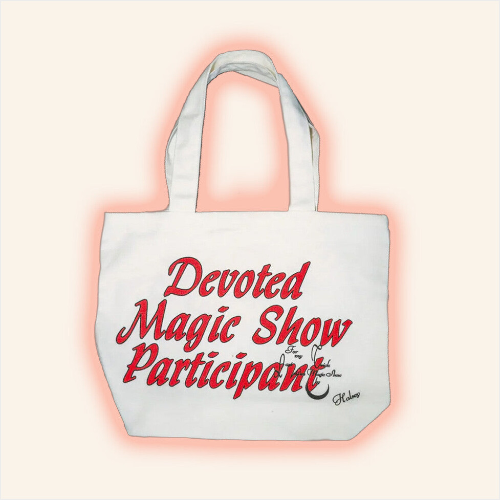 Halsey Merch Tour 2025 Devoted Magic Show Participant Tote Bag Gifts For Besties Gifts For Him-1