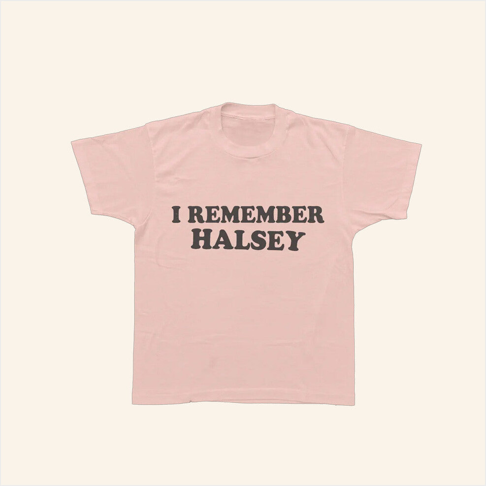 Halsey Merch Tour 2025 I Remember Halsey Pink T-Shirt Birthday Gifts For Sister Gifts For Fans-1