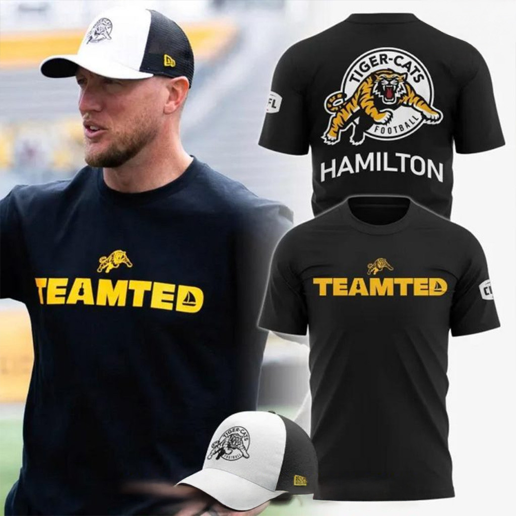 Hamilton Tiger Cats x Team Ted Special 2025 T-Shirt Unique Gifts For Husband-1