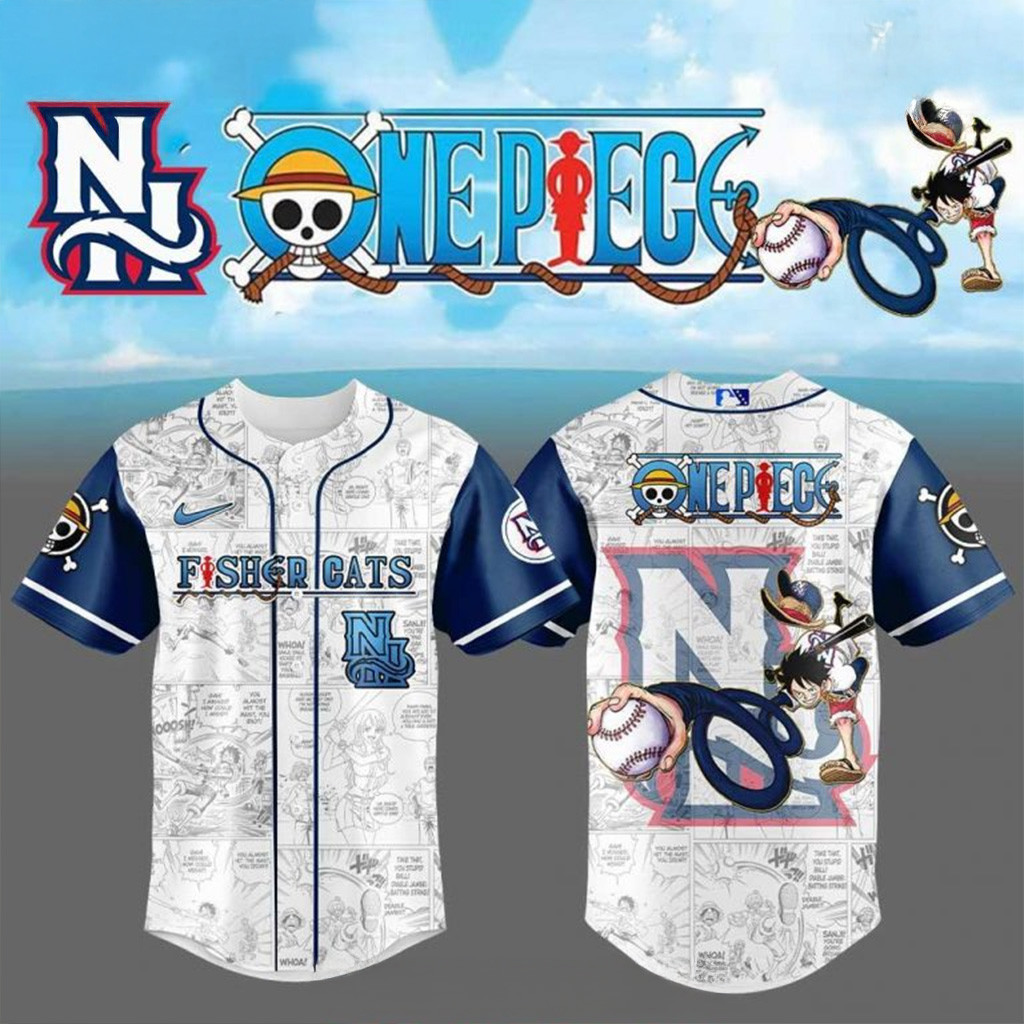 Hampshire Fisher Cats One Piece Night Game 2025 Baseball Jersey Gifts For Baseball Fans-1