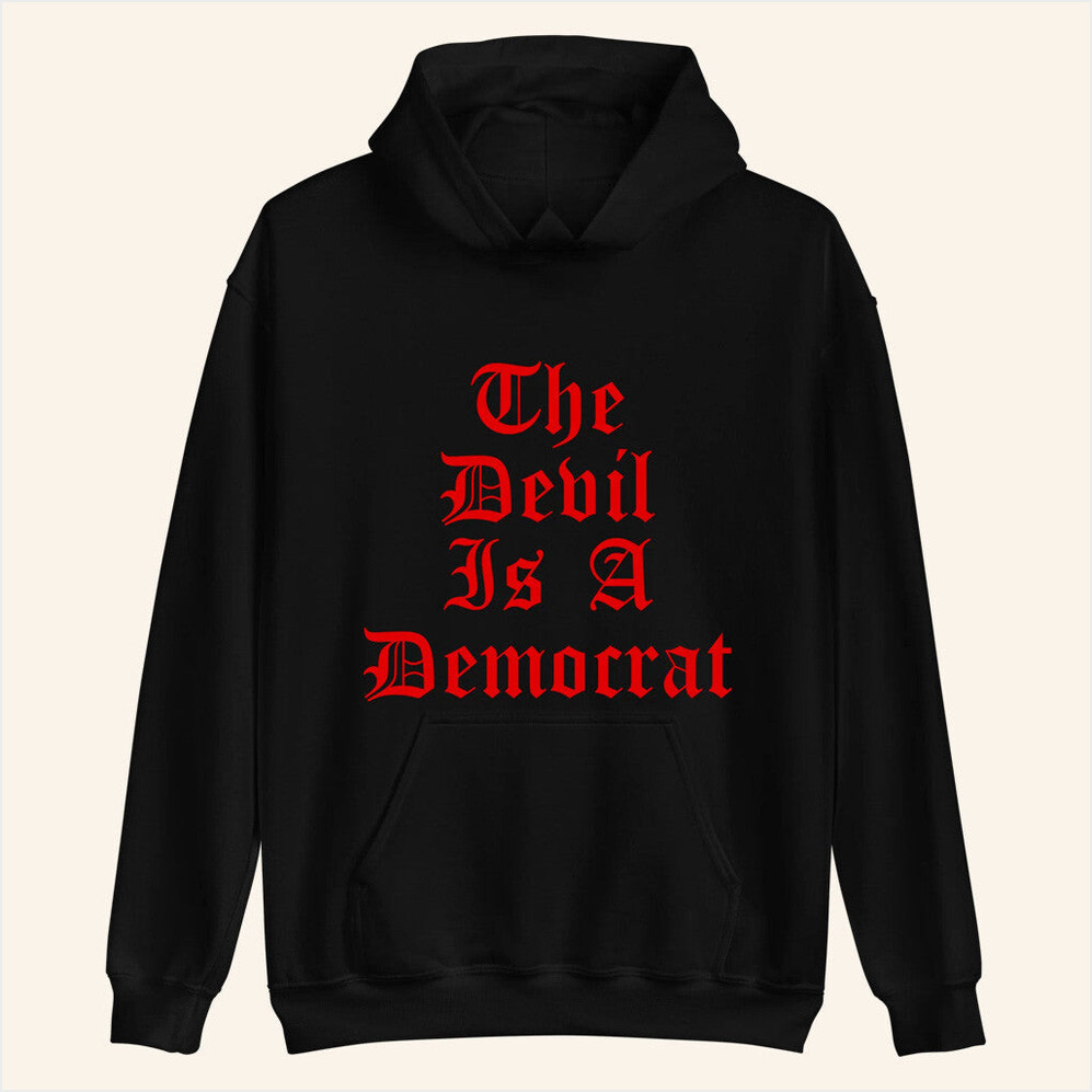 Hang Over Gang Merch Devil Democrat Hoodie Unique Gifts For Husband Birthday Gifts For BFF-1
