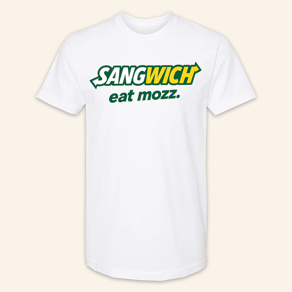 Hardcoreitalians Merch Sangwich Eat Mozz T-Shirt Gift For Boyfriend-1