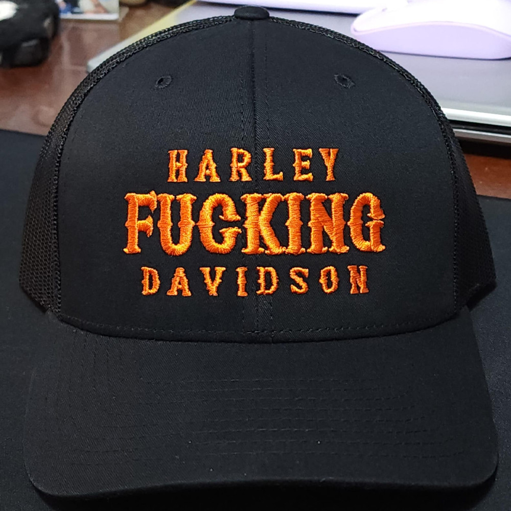 Harley Fing Davidson Trucker Hat Unique Dad Gifts For Father's Day-1