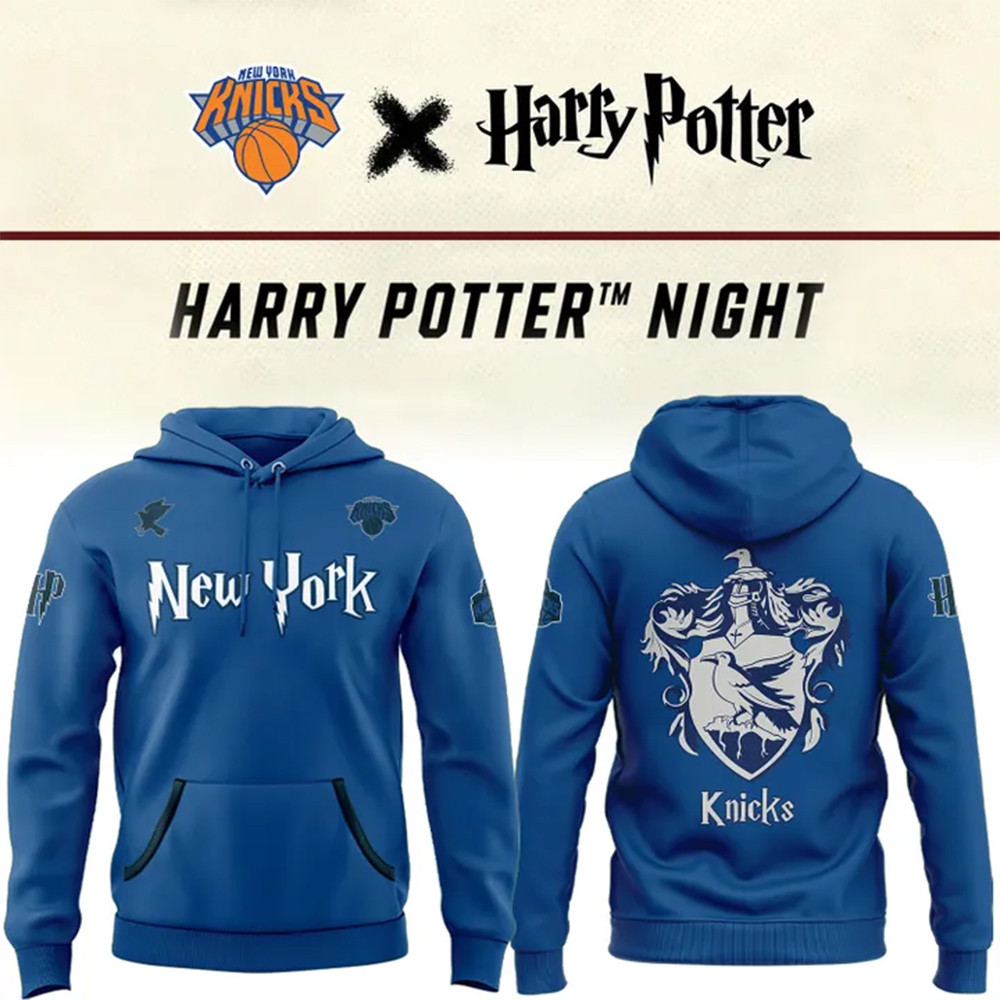 Harry Potter Blue Hoodie NYK Hoodie Unique Gifts For Basketball Lovers-1 Harry Potter Blue Hoodie NYK Hoodie Unique Gifts For Basketball Lovers-1