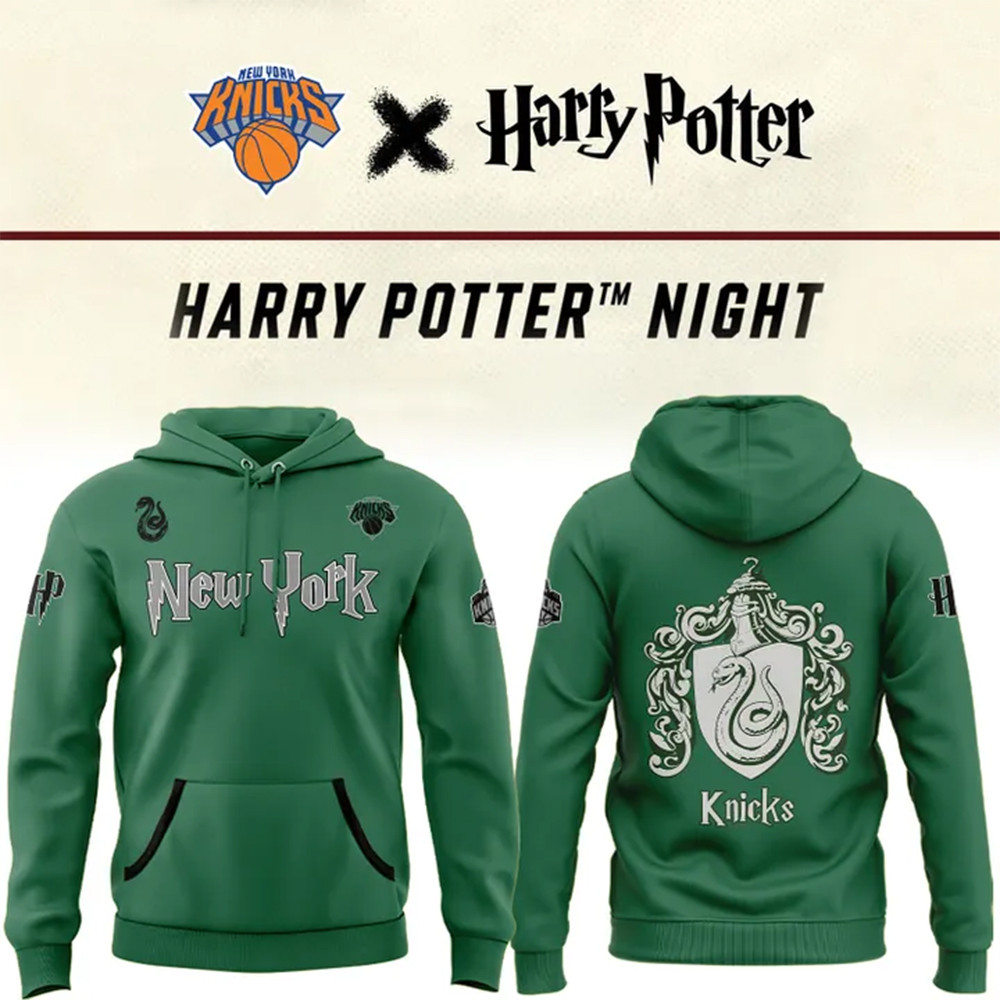 Harry Potter Green Hoodie NYK Hoodie Unique Gifts For Basketball Lovers-1