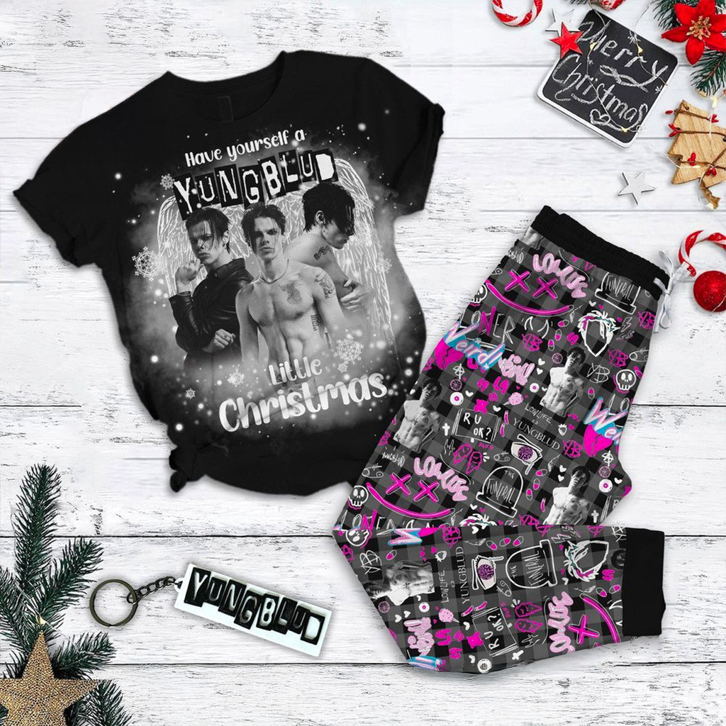 Have Yourself A Yungblud Little Christmas Pajamas Set Fan Merch Xmas Gifts For Sister-1