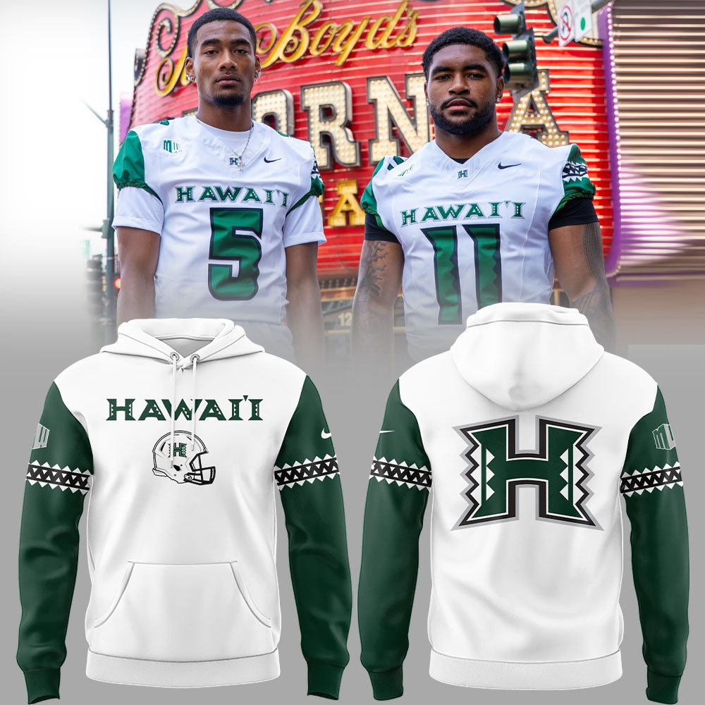 Hawaii Athletics Football Hoodie Presents For Football Fans-1