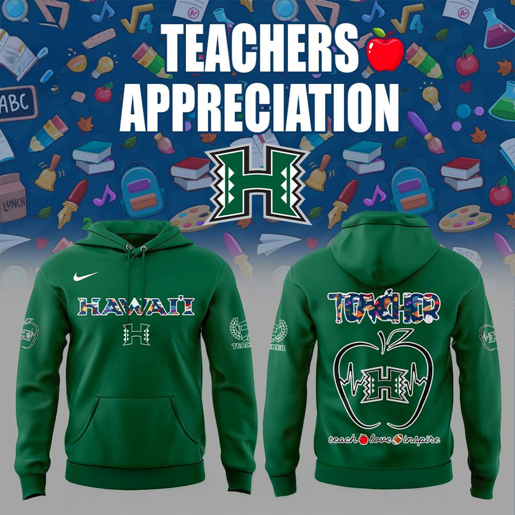 Hawaii Rain Warriors Teachers Appreciation 2025 Hoodie Christmas Present Ideas For Boyfriend-1
