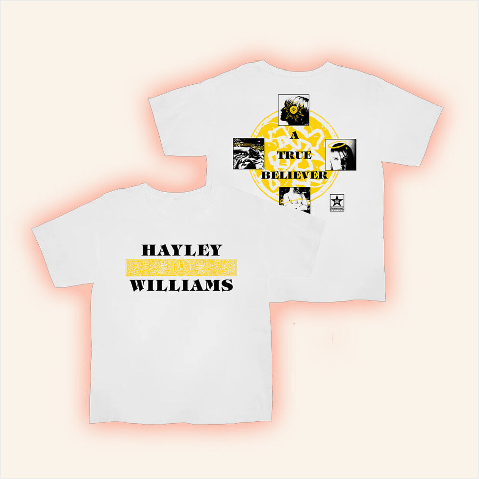 Hayley Williams Merch True Believer Ivory T-Shirt Presents For Music Lovers Gifts For Besties-1