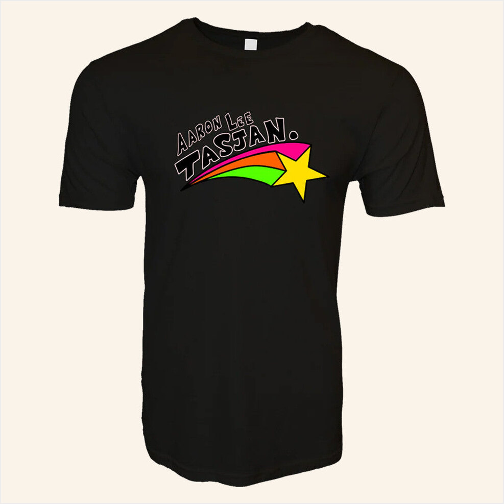 Hello Merch Rainbow Star Black T-Shirt Gifts For Best Friends Birthday Gifts For Brother-1
