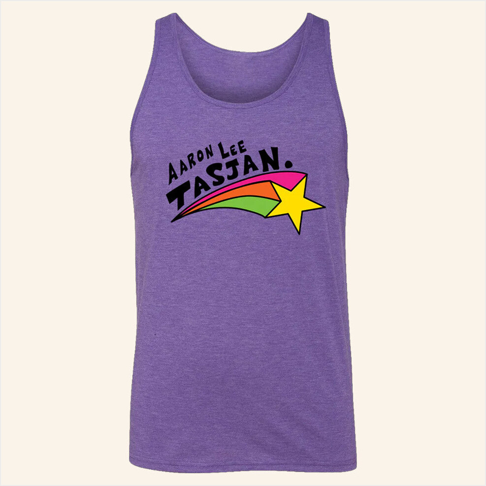Hello Merch Rainbow Star Purple Tank Top Gifts For Girlfriend Birthday Gifts For Friends-1