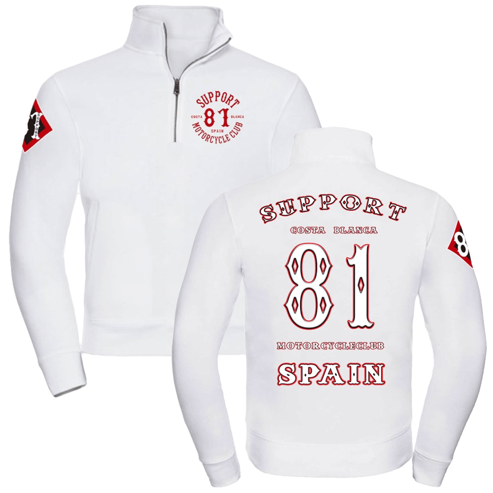 Hells Angels Support 81 World Half Zip Jacket Big Red Machine Spain Support 81 Jacket-1