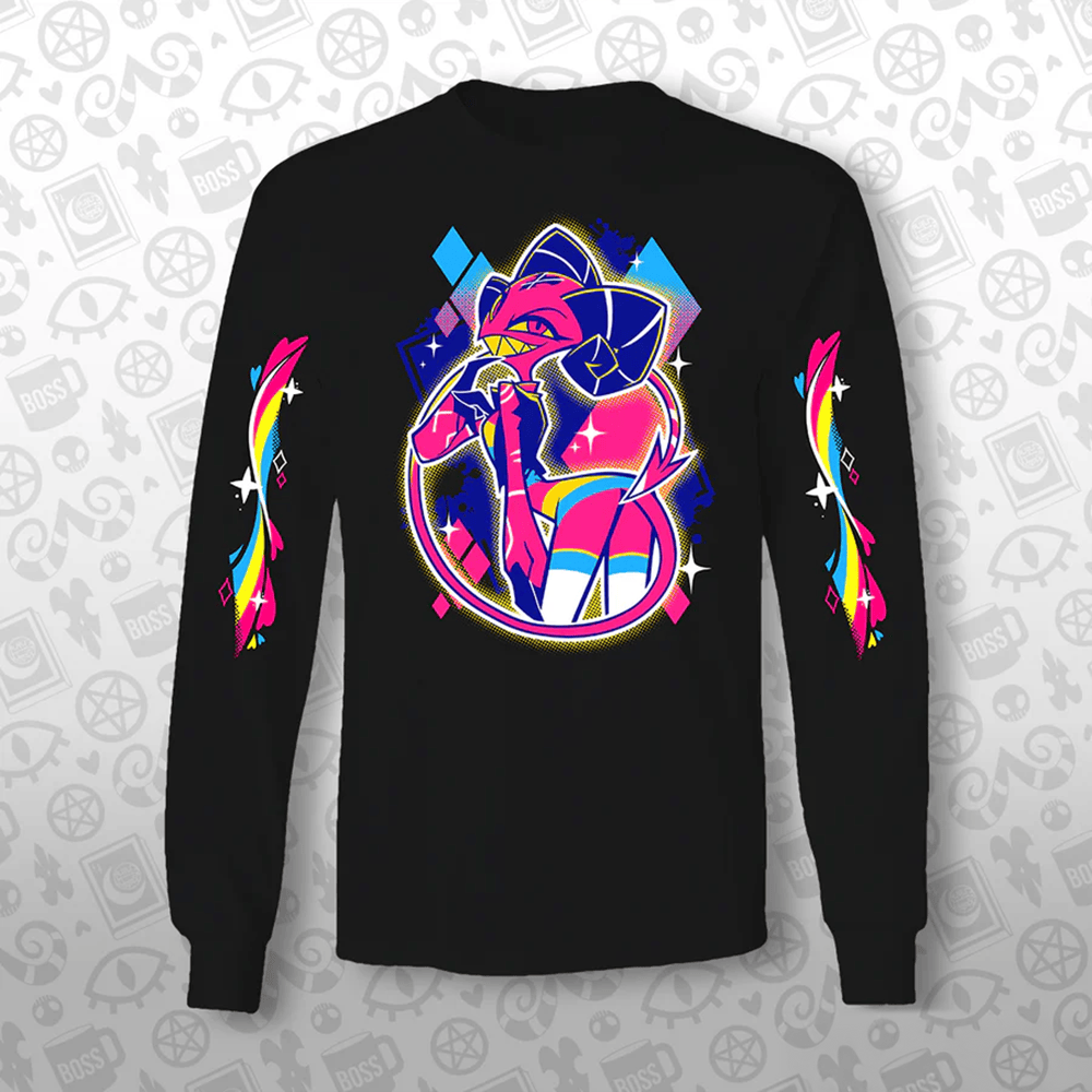 Helluva Boss Pride Merch 2025 Barbie Wire Pride Long Sleeve Shirt Unique Gifts For Dad-1