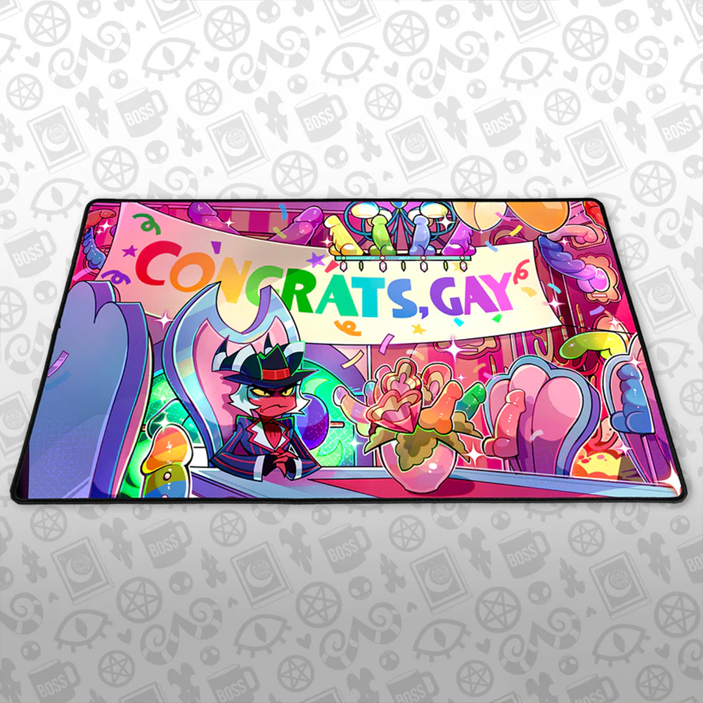 Helluva Boss Pride Merch 2025 Crimson Desk Mat Crimson Pride Mouse Pad For Gamers For Fans-1