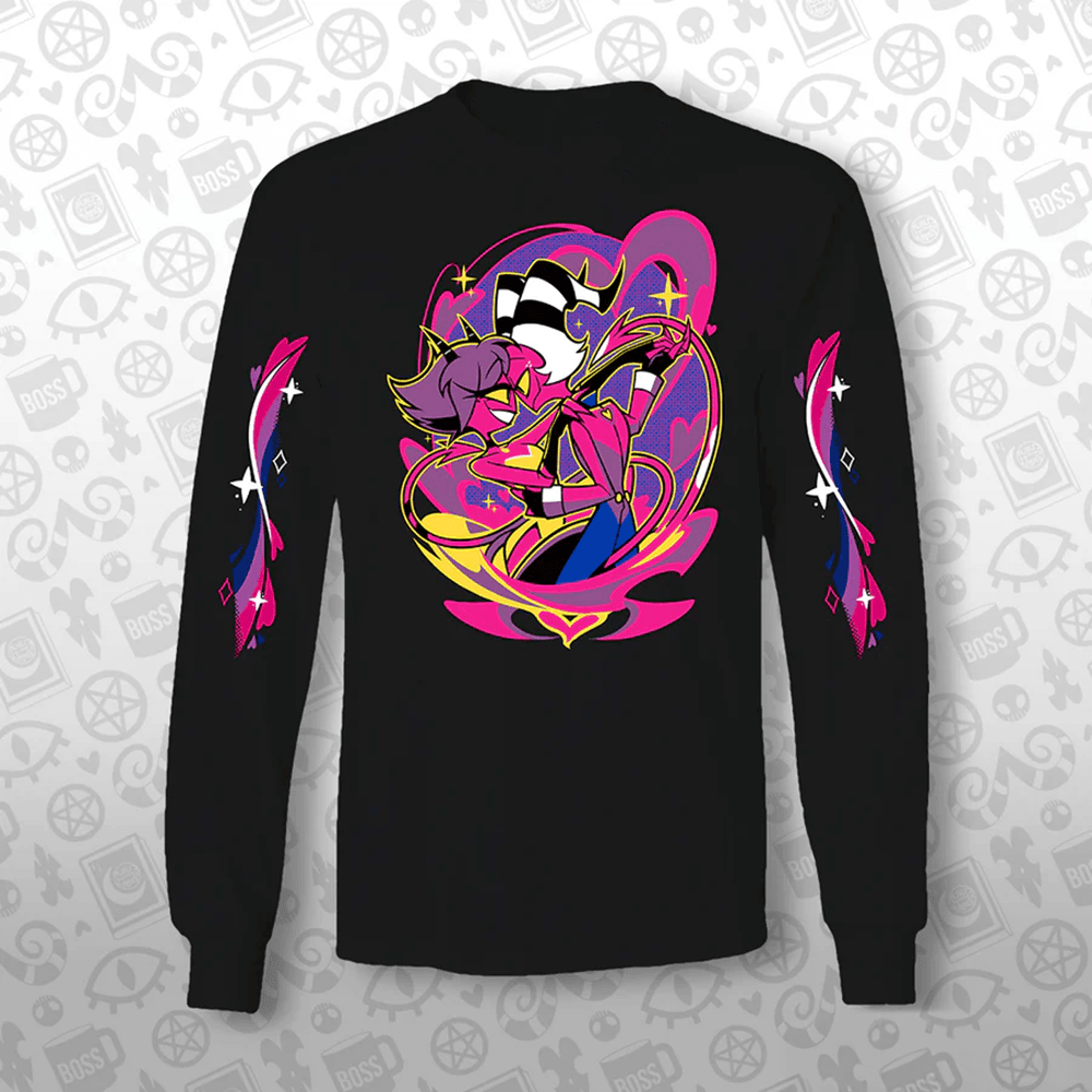 Helluva Boss Pride Merch 2025 Moxxie Millie Pride Long Sleeve Shirt Father's Day Present Ideas-1