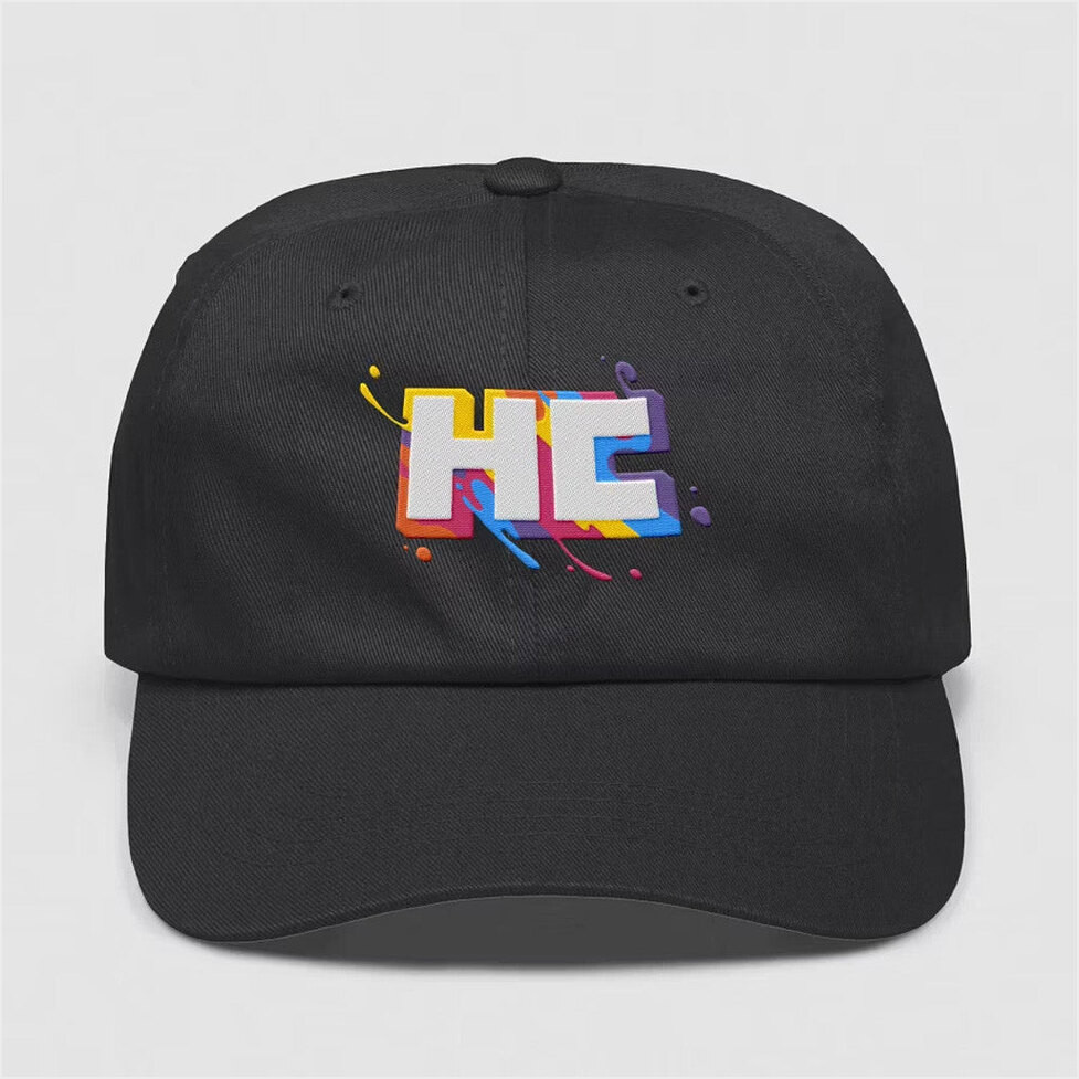 Hermitcraft Merch Paint Splatter Embroidered Hat Gifts For Besties Birthday Gifts For Him-1