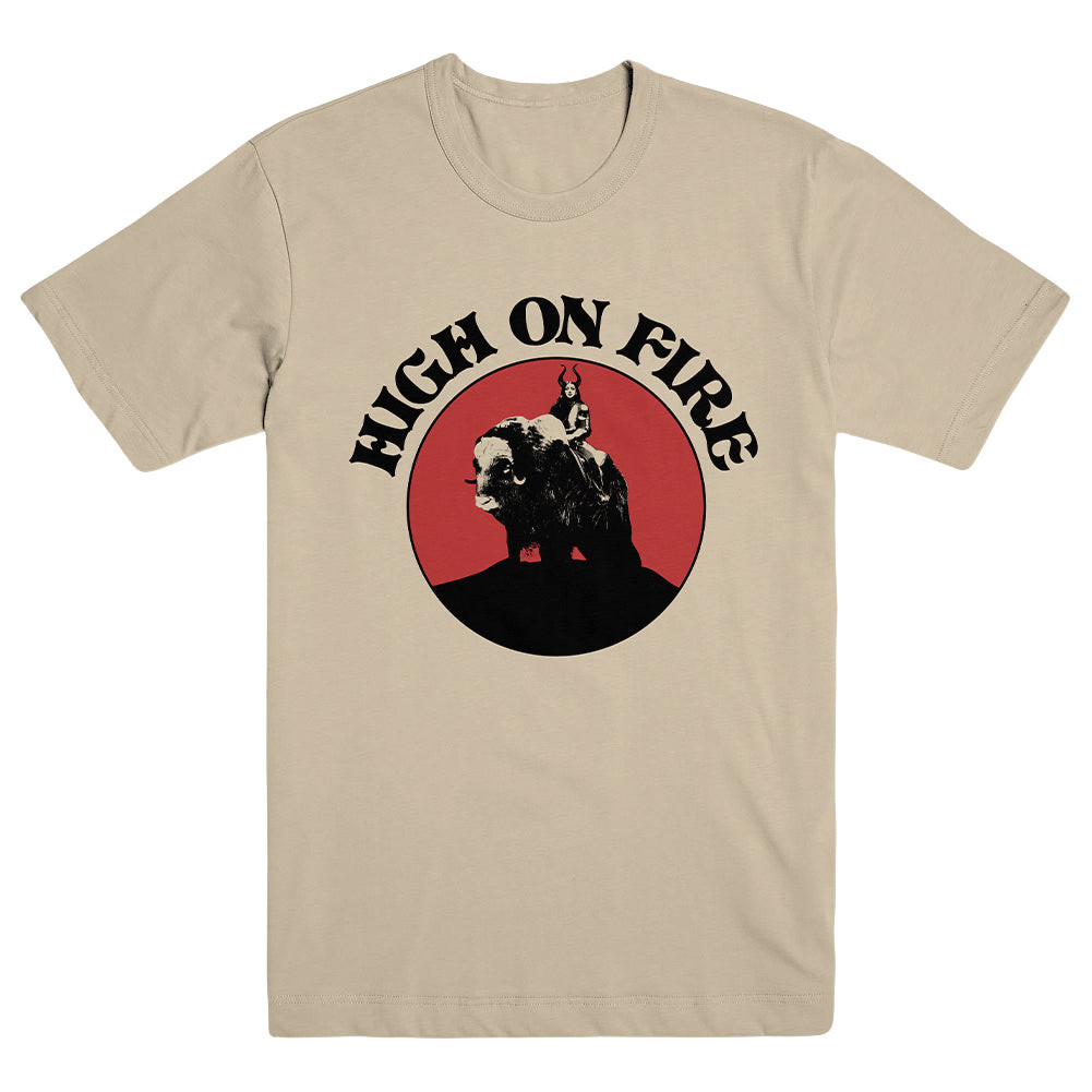 High On Fire Merch Musk Ox Rider Natural Shirt High On Fire Shirt Father'S Day Gifts For Boyfriend-1