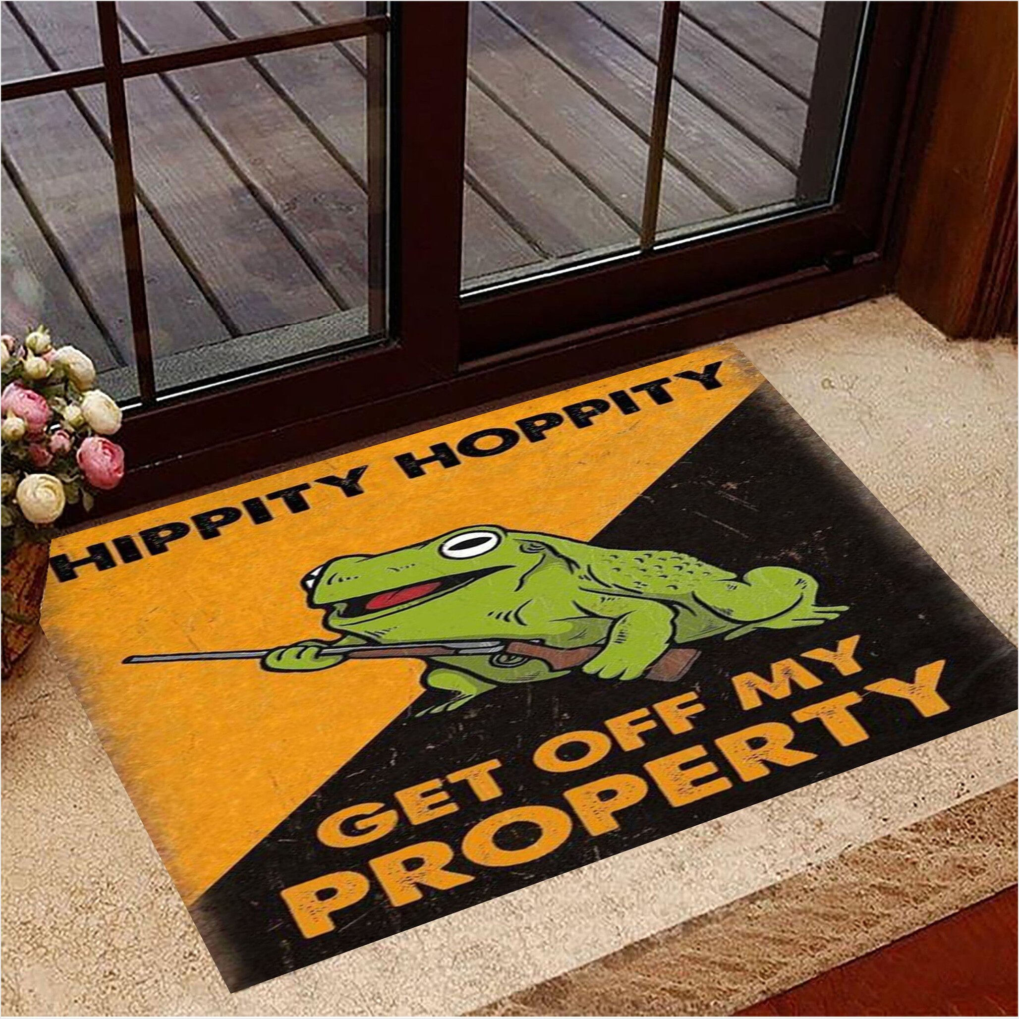 Hippity Hoppity Doormat Frog Meme Hippity Hoppity Off My Property Unique Doormat Gift-1 Hippity Hoppity Doormat Frog Meme Hippity Hoppity Off My Property Unique Doormat Gift-1