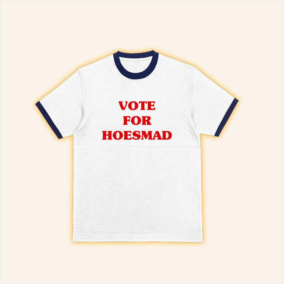 Hoesmad Merch Vote For Hoesmad Poly Ringer T-Shirt Gifts For Friends Birthday Gifts For Sister-1