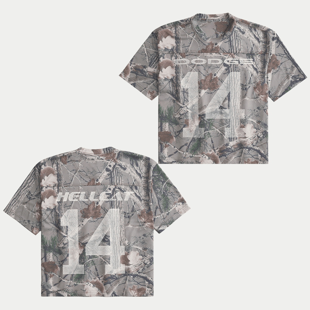 Hollister F1 Merch Camo Dodge Graphic Jersey Gifts For Sister-1