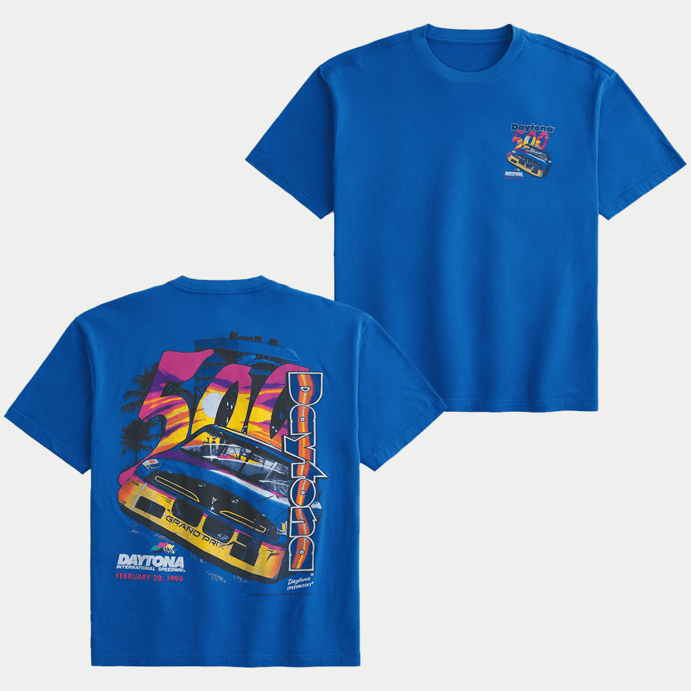 Hollister F1 Merch Daytona 500 Graphic T-Shirt Best Father's Day Gifts-1 Hollister F1 Merch Daytona 500 Graphic T-Shirt Best Father's Day Gifts-1