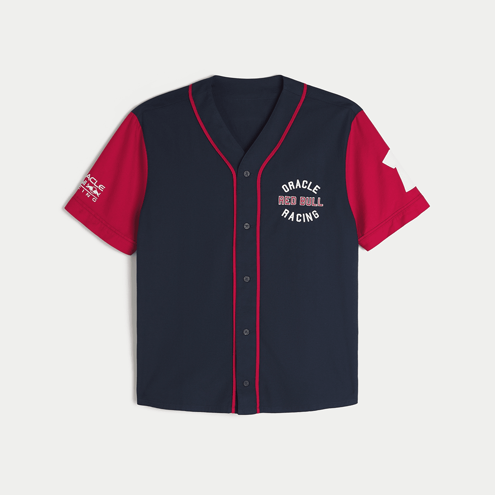 Hollister F1 Merch Oracle Red Bull Racing Baseball Jersey Cool Gifts For Dad-1 Hollister F1 Merch Oracle Red Bull Racing Baseball Jersey Cool Gifts For Dad-1