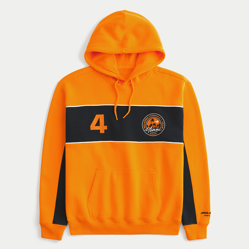 Hollister F1 Merch Relaxed McLaren Graphic Hoodie Cool Gifts For Dad Racing Lovers-1