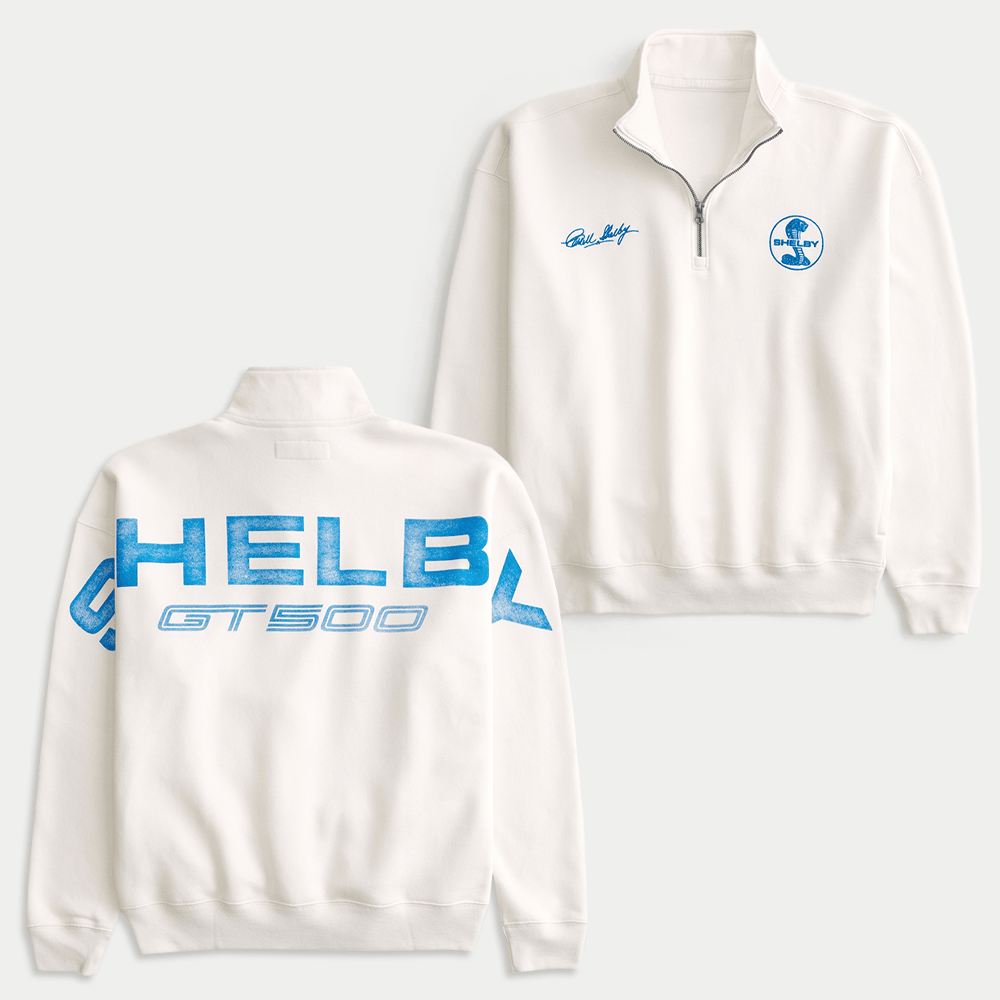 Hollister F1 Merch Shelby Graphic Half Zip Sweatshirt Father's Day Gifts For Husband-1