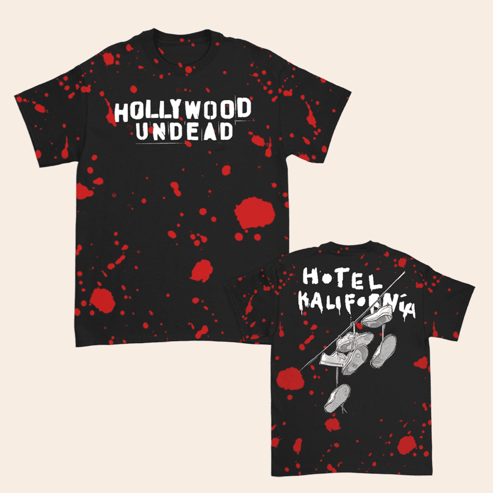 Hollywood Undead Merch Blood Splatter T-Shirt Fathers Day Presents Gift for Dad Gifts For BFF-1