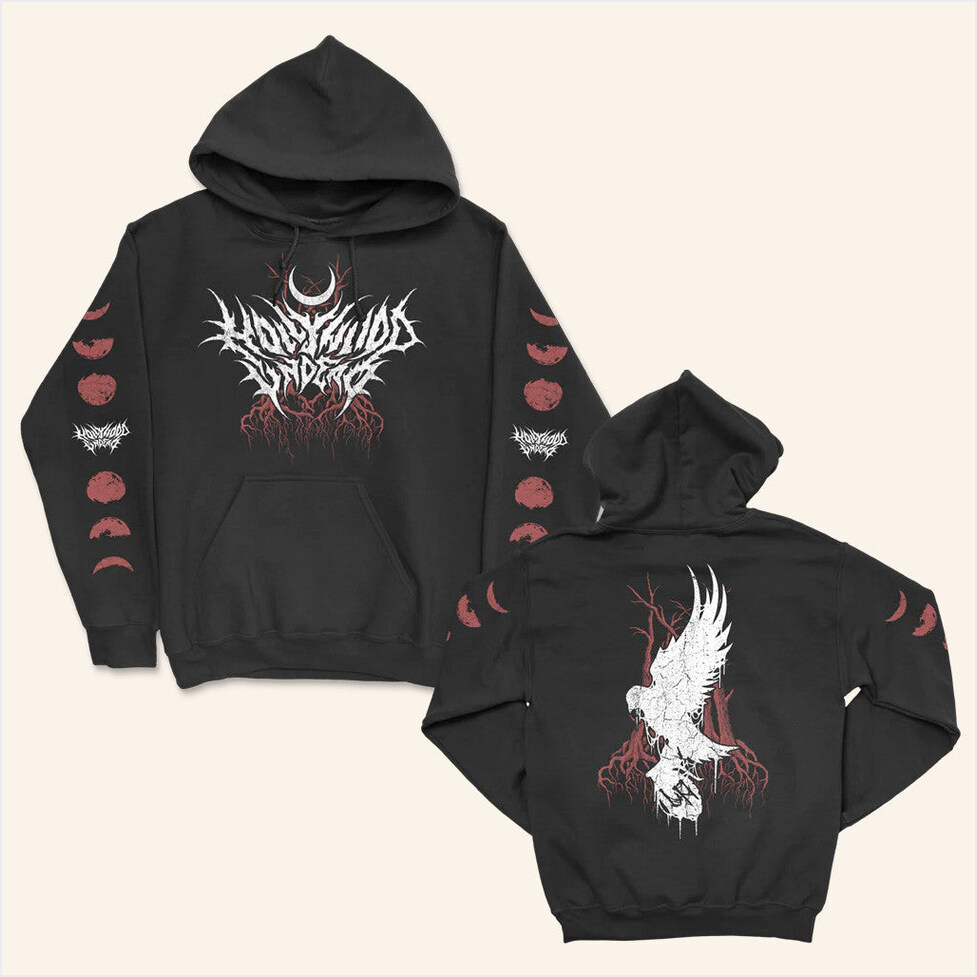 Hollywood Undead Merch Roots Black Hoodie Gift Ideas For Dad Birthday Gifts For Besties-1