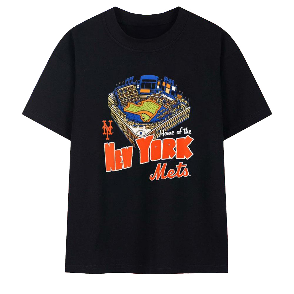 Home Of The New York Mets T-Shirt New York Mets Merch Cool Gifts For Baseball Lovers-1