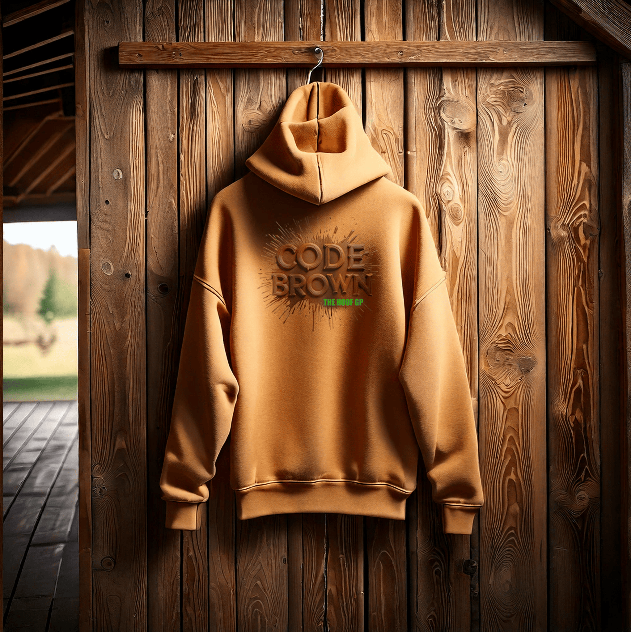 Hoof GP Merch The Code Brown Zip Hoodie Fathers Day Presents-1