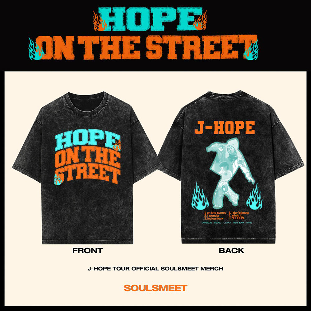 Hope On The Street Wash Shirt Hope On The Stage Merch Jhope Merch Tour Gifts For Music Fan-1