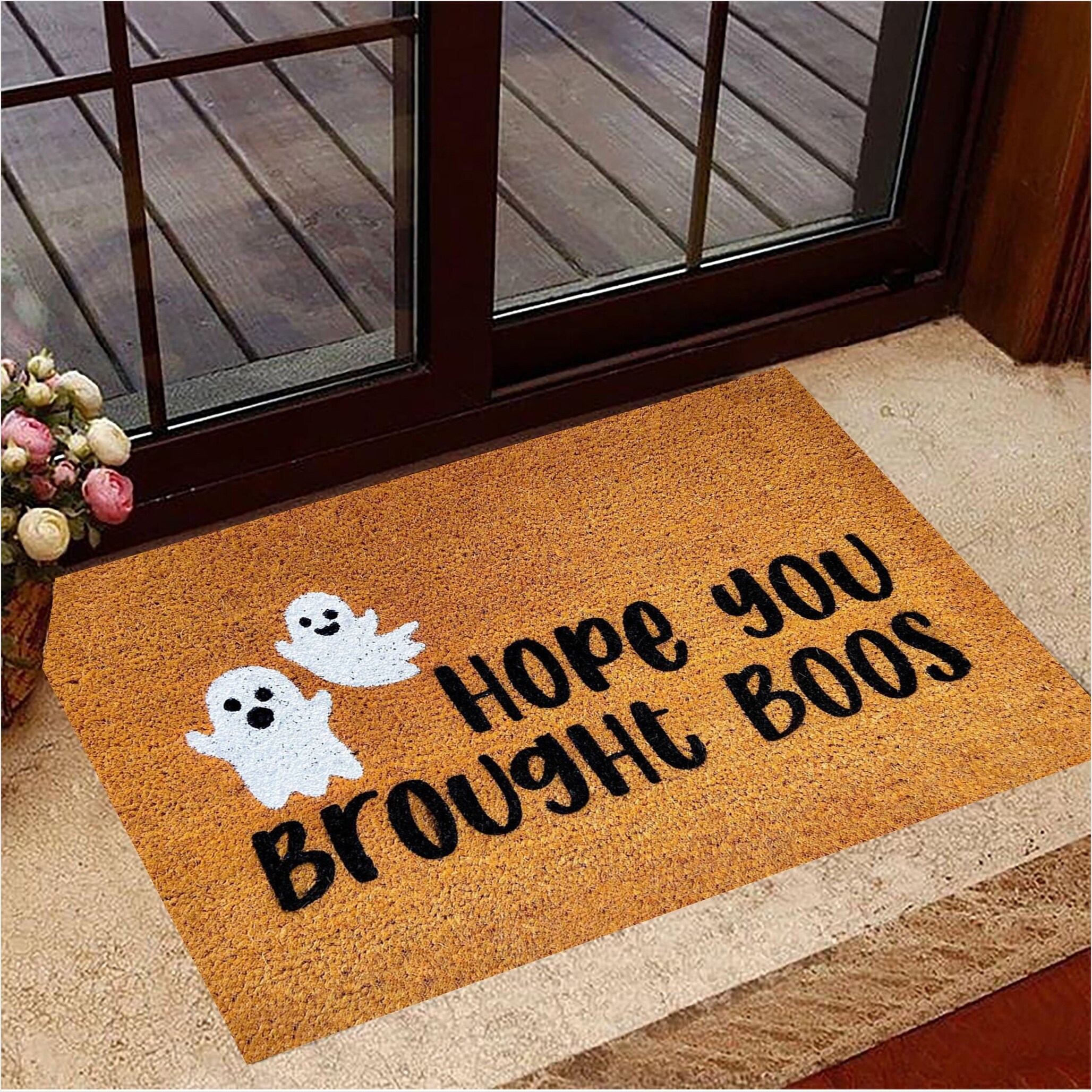 Hope You Brought Boos Doormat Cute Ghost Spooky Doormat Funny Halloween Gifts Gifts For Friends-1