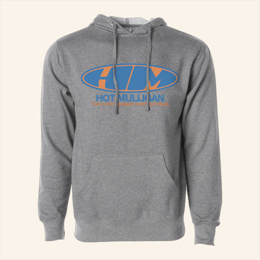 Hot Mulligan Merch Oval Logo Grey Hoodie Presents For Boyfriend Birthday Gifts For BFF-1