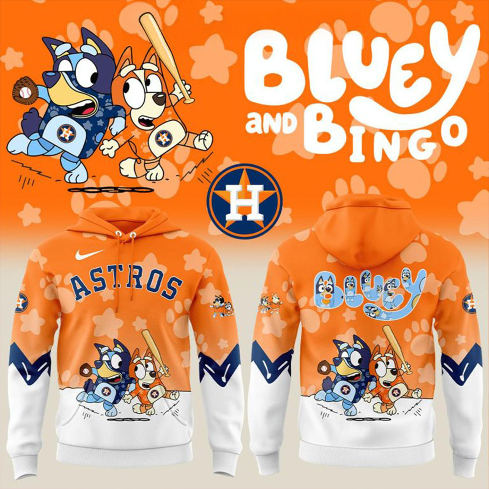 Houston Astros Bluey And Bingo 2025 Hoodie Gift For Basketball Lover-1