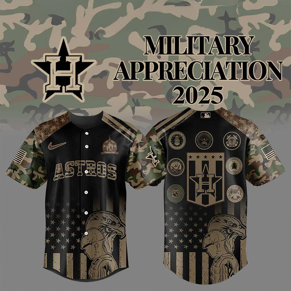 Houston Astros Celebrating Military Day Jersey Houston Astros Merch Gifts For Husband-1