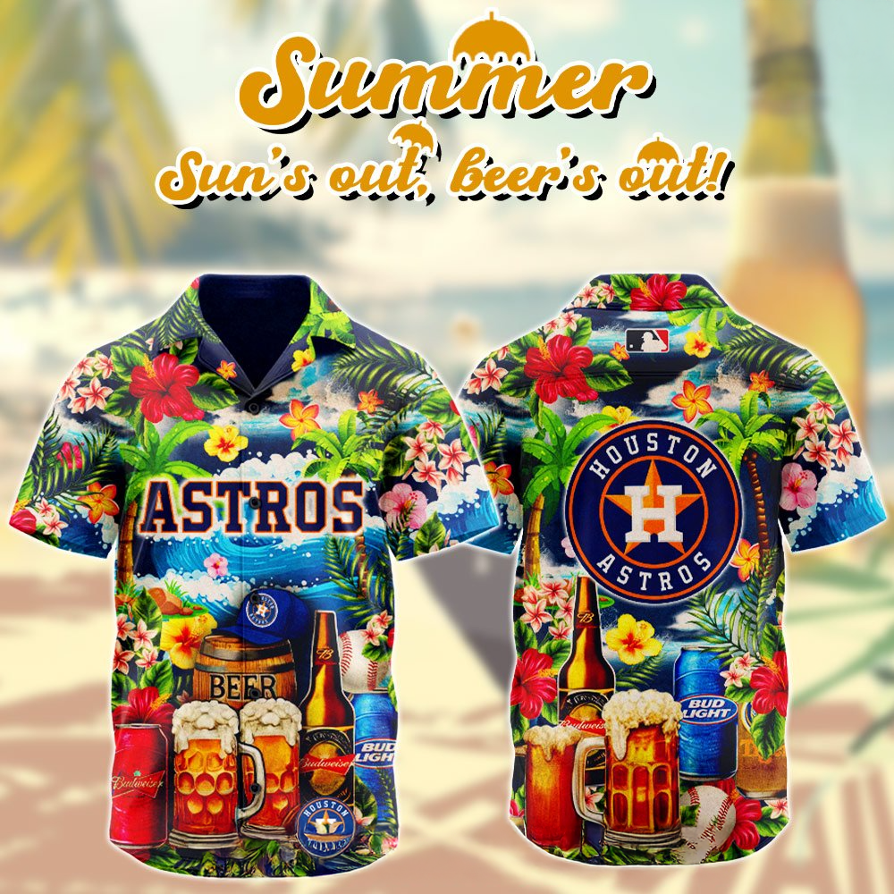 Houston Astros MLB Summer Limited 2025 Hawaiian Shirt Houston Astros Merch Cool Gifts For Dad-1