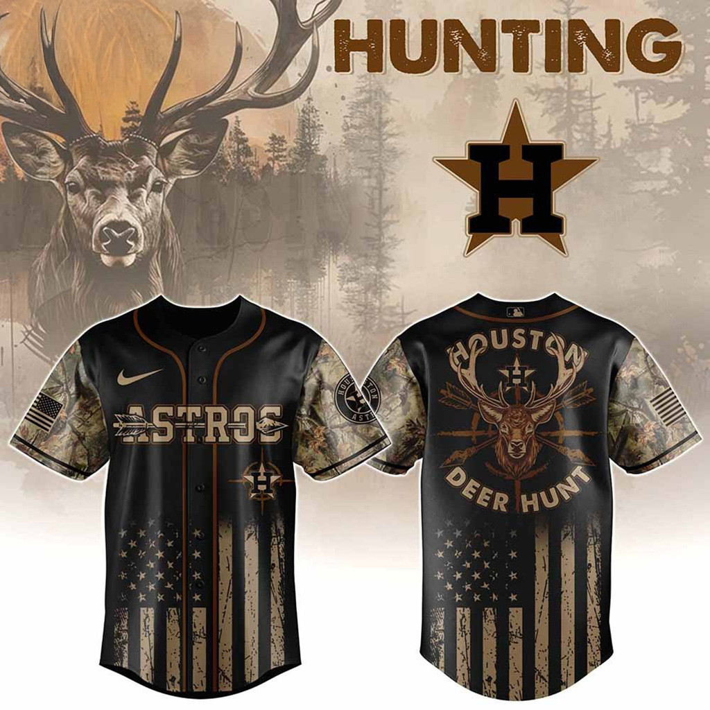 Houston Astros MLB X Deer Hunting Baseball Jersey Houston Astros Merch Gifts For Fans-1