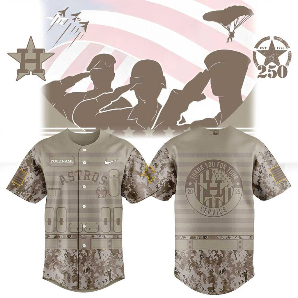 Houston Astros Military Appreciation 250Th Anniversary 2025 Jersey Houston Astros Merch-1