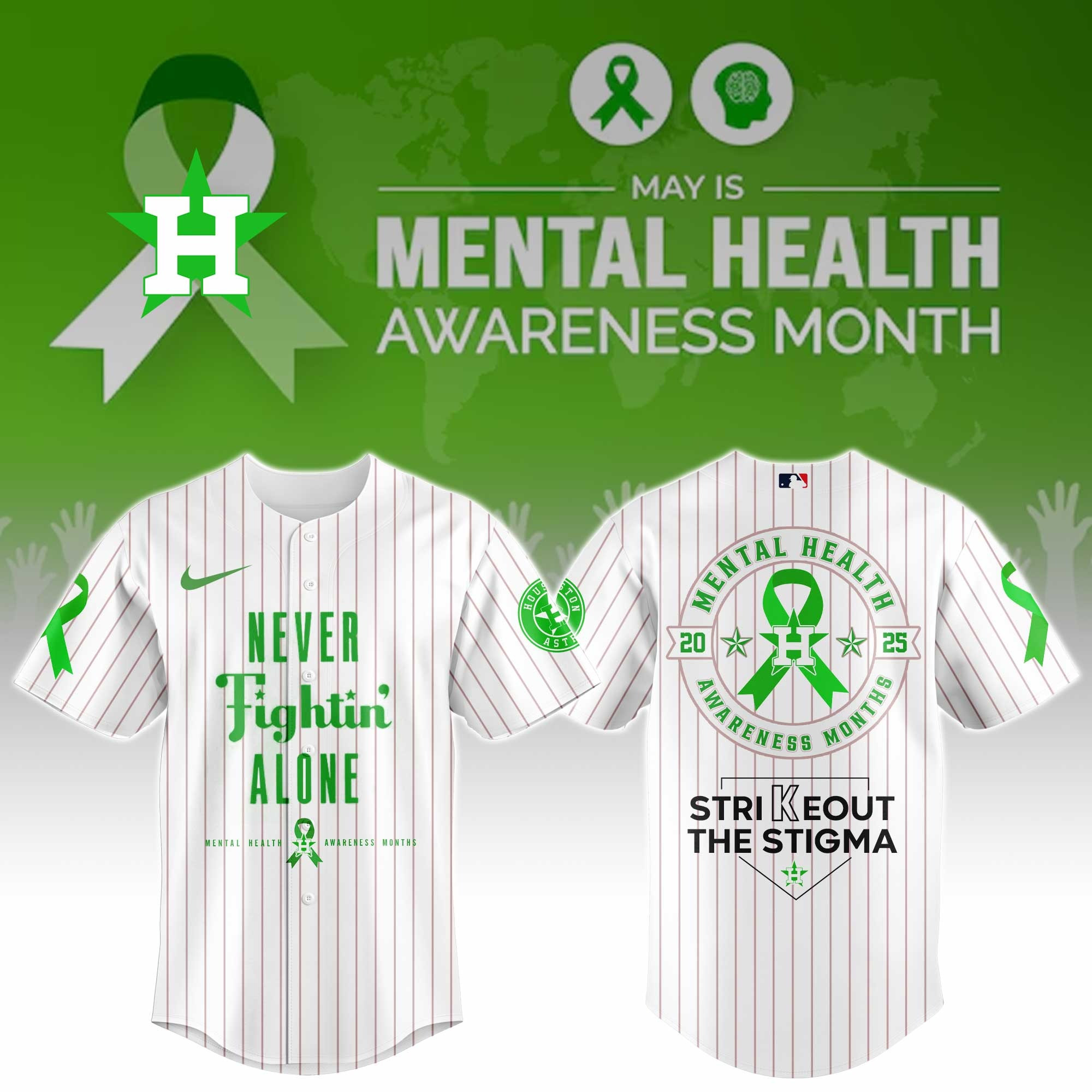 Houston Astros Special Mental Health Awareness Week Limited Edition Jersey-1