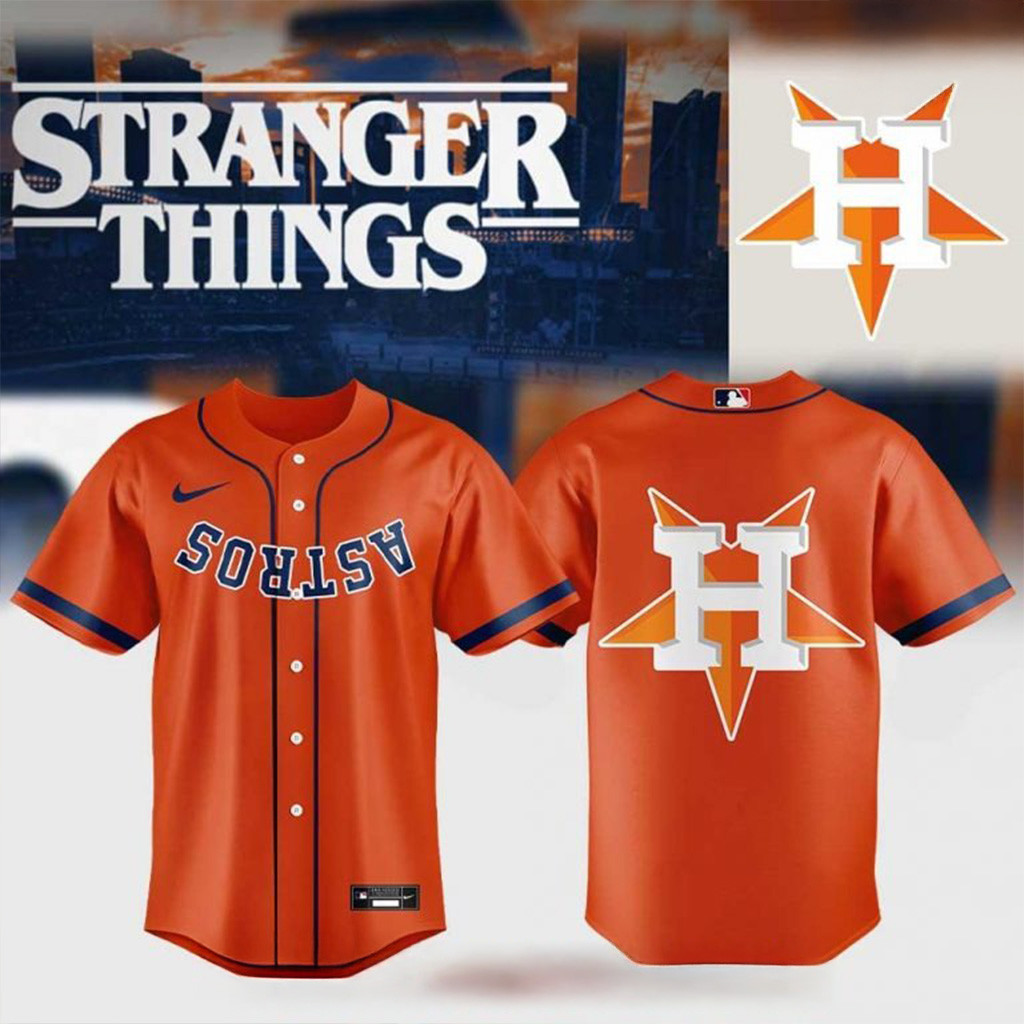 Houston Astros Stranger Things Baseball Jersey Houston Astros Merch Fans Gifts-1
