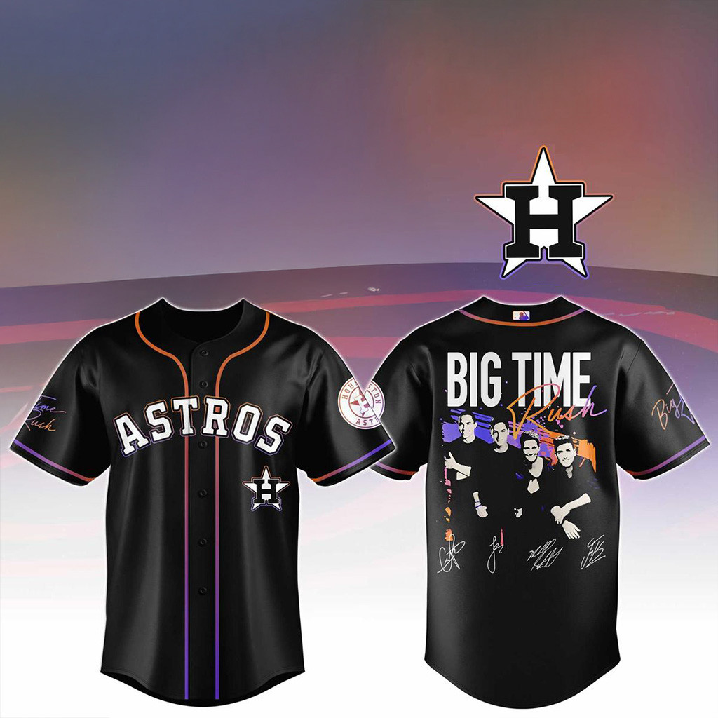 Houston Astros X Big Time Rush Tour 2025 Baseball Jersey Houston Astros Merch Fans Gifts-1
