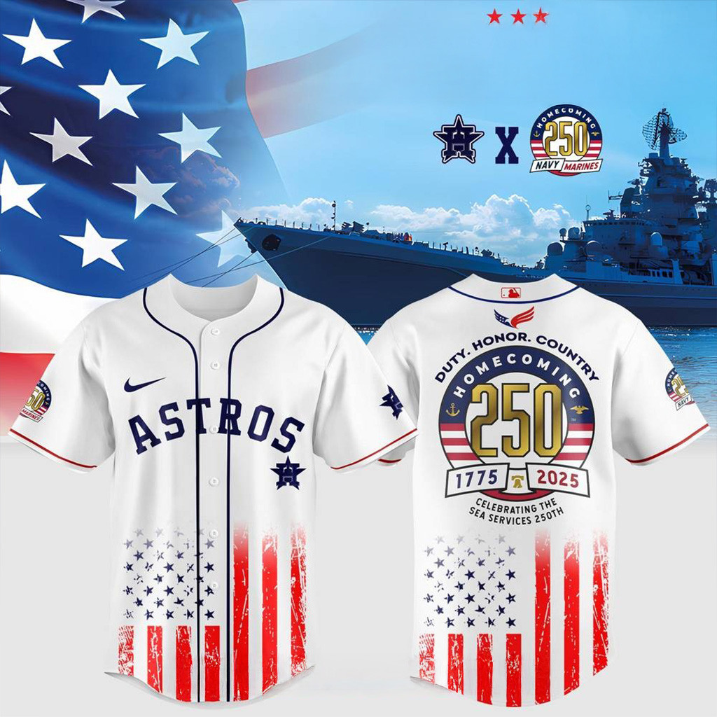 Houston Astros X Homecoming 250 Legacy Jersey Houston Astros Merch Patriotic Gifts-1