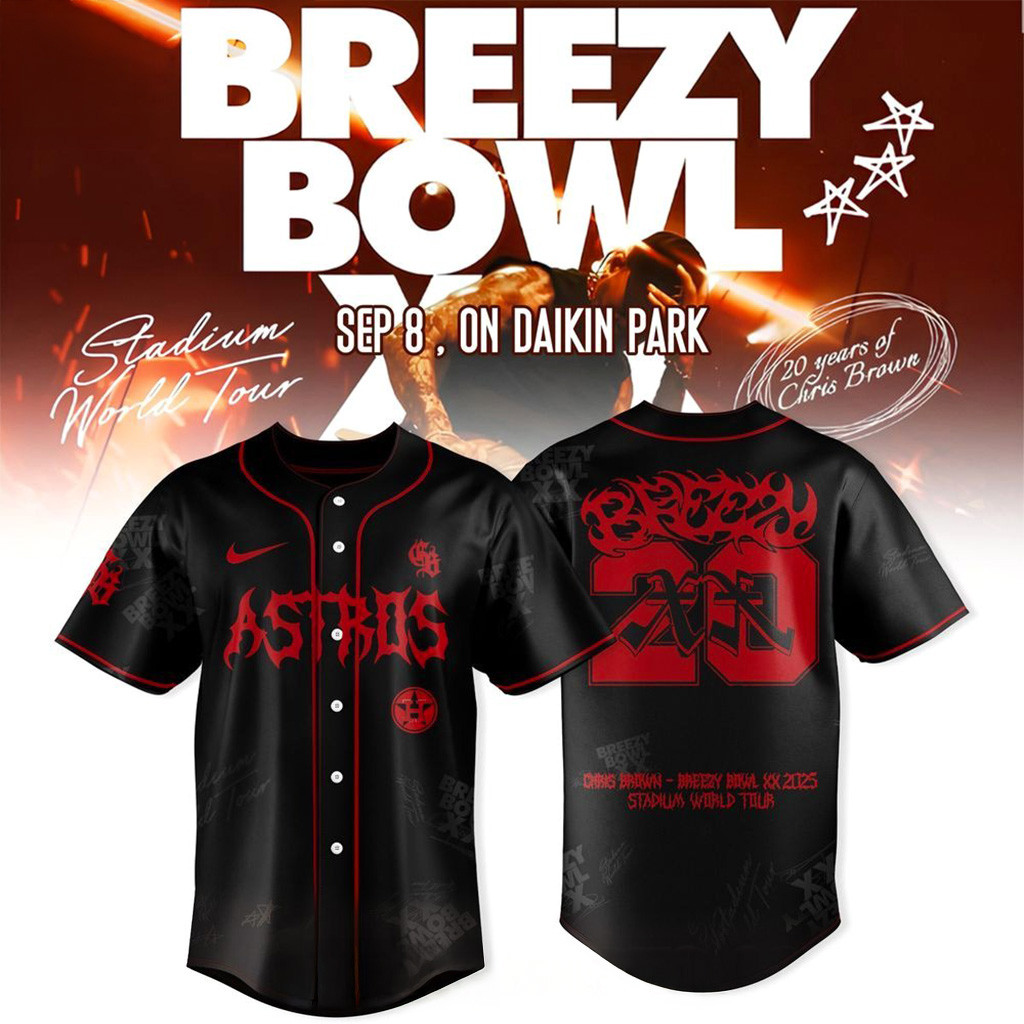 Houston Astros x Breezy Bowl XX Tour 2025 Jersey Houston Astros Merch Fans Gifts-1